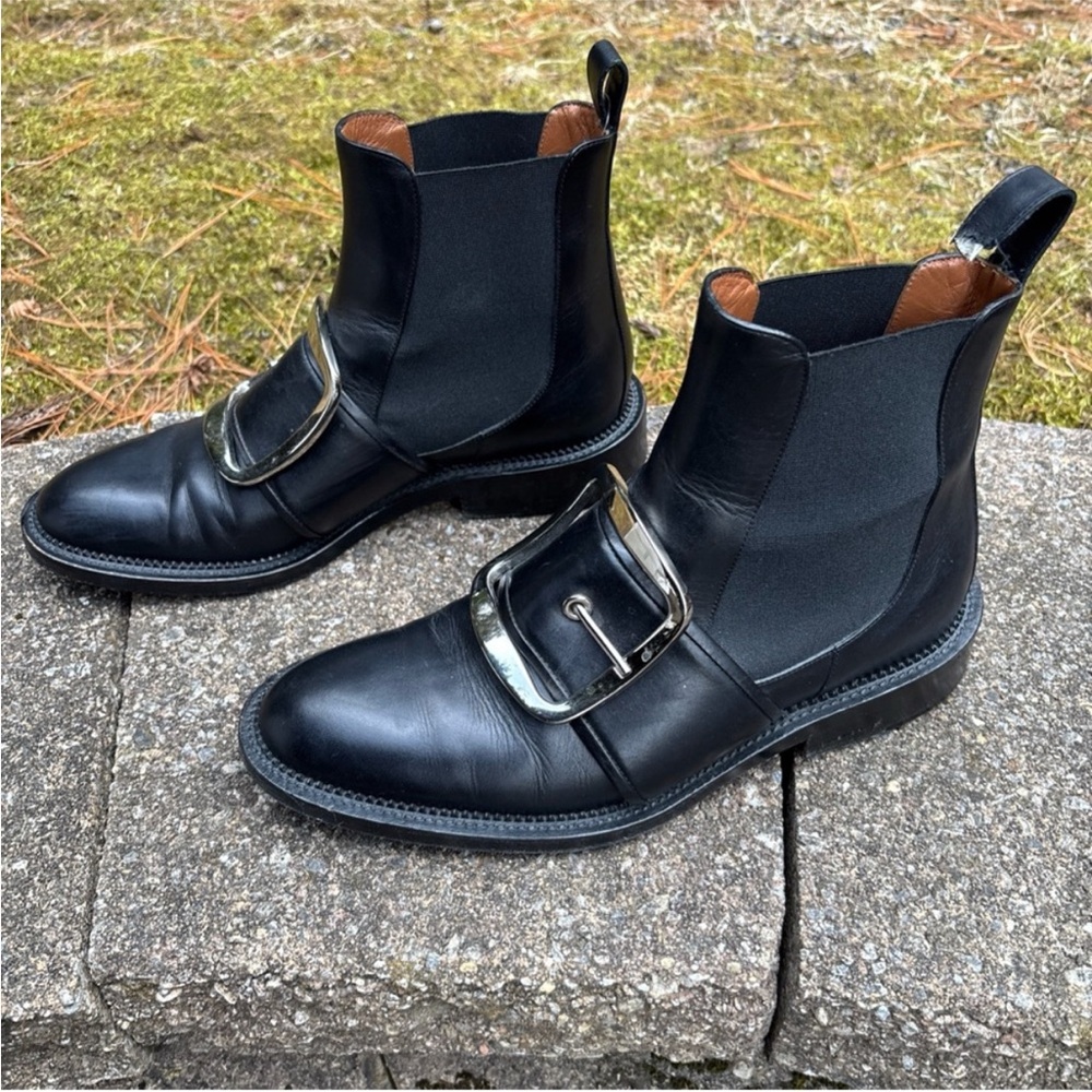 Givenchy Tina chelsea buckle boots 8 - Picture 3 of 7